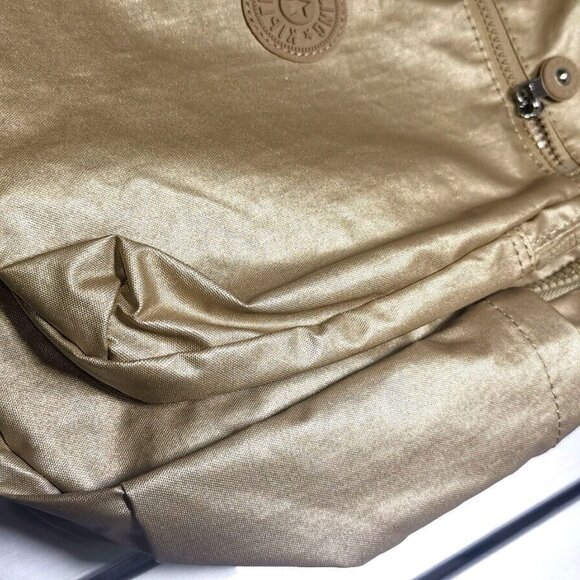 brand new Kipling reduced Large 44cm 15" Laptop Seoul Backpack gold - Picture 6 of 9